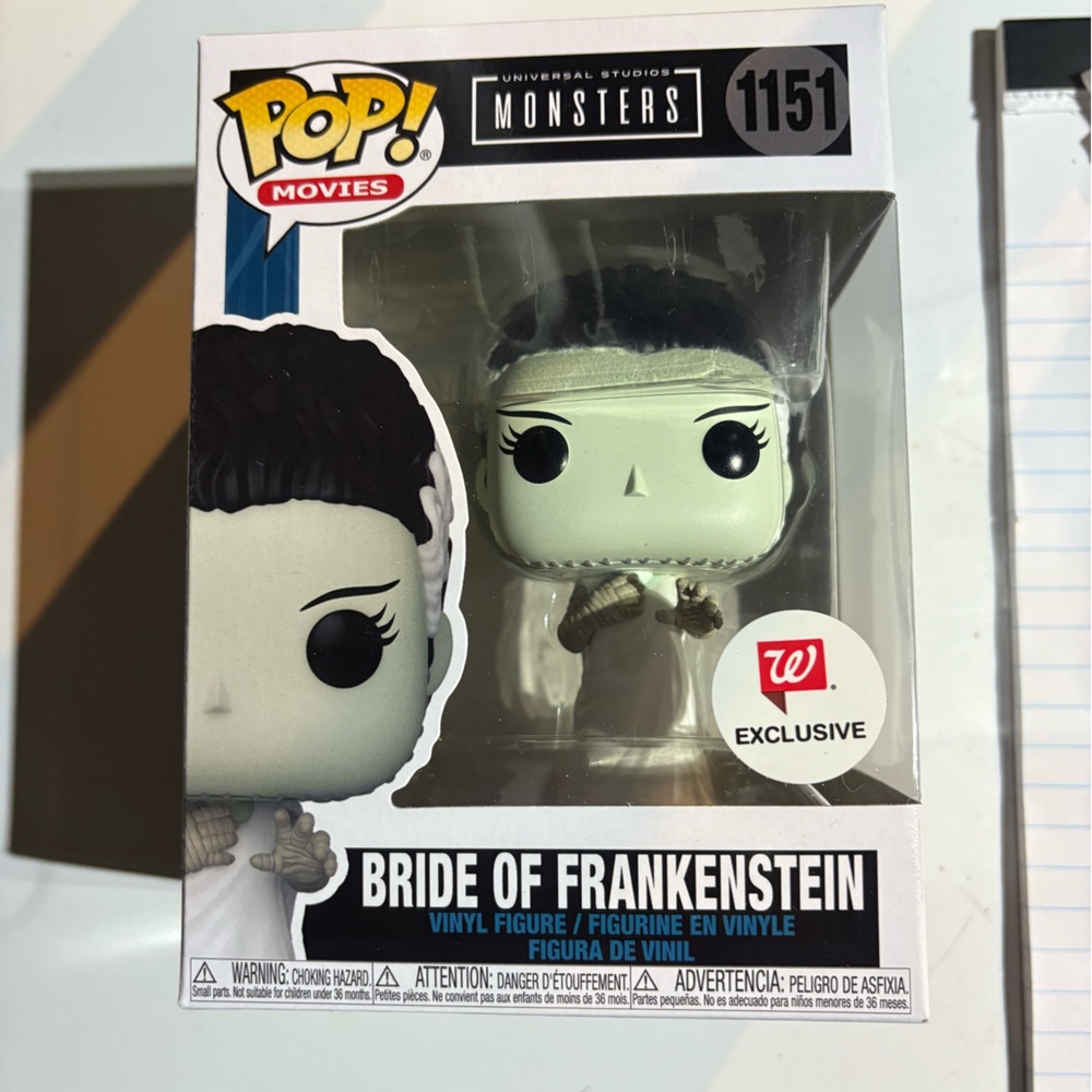 Funko Pop Universal studio Monsters Bride of Frankenstein Exclusive